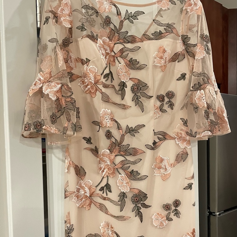 Adrianna Papell lace floral dress